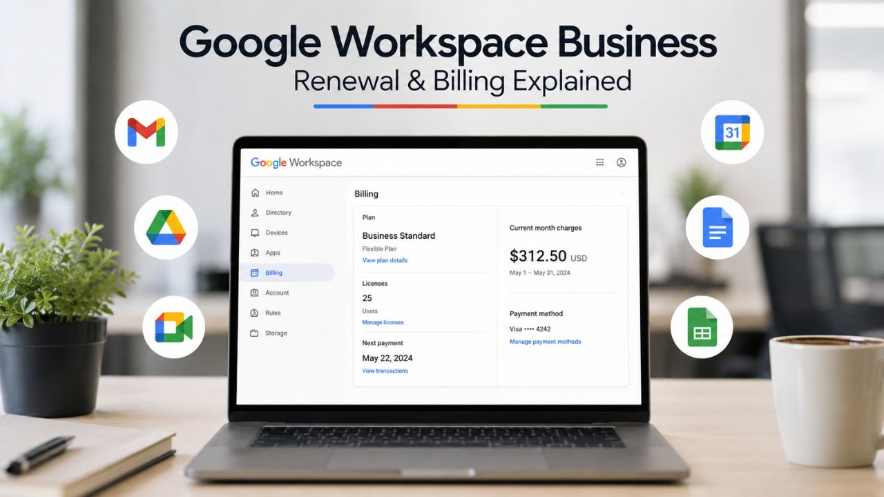 Google Workspace Business Renewal & Billing Explained (1) Google Workspace Business Renewal & Billing Explained