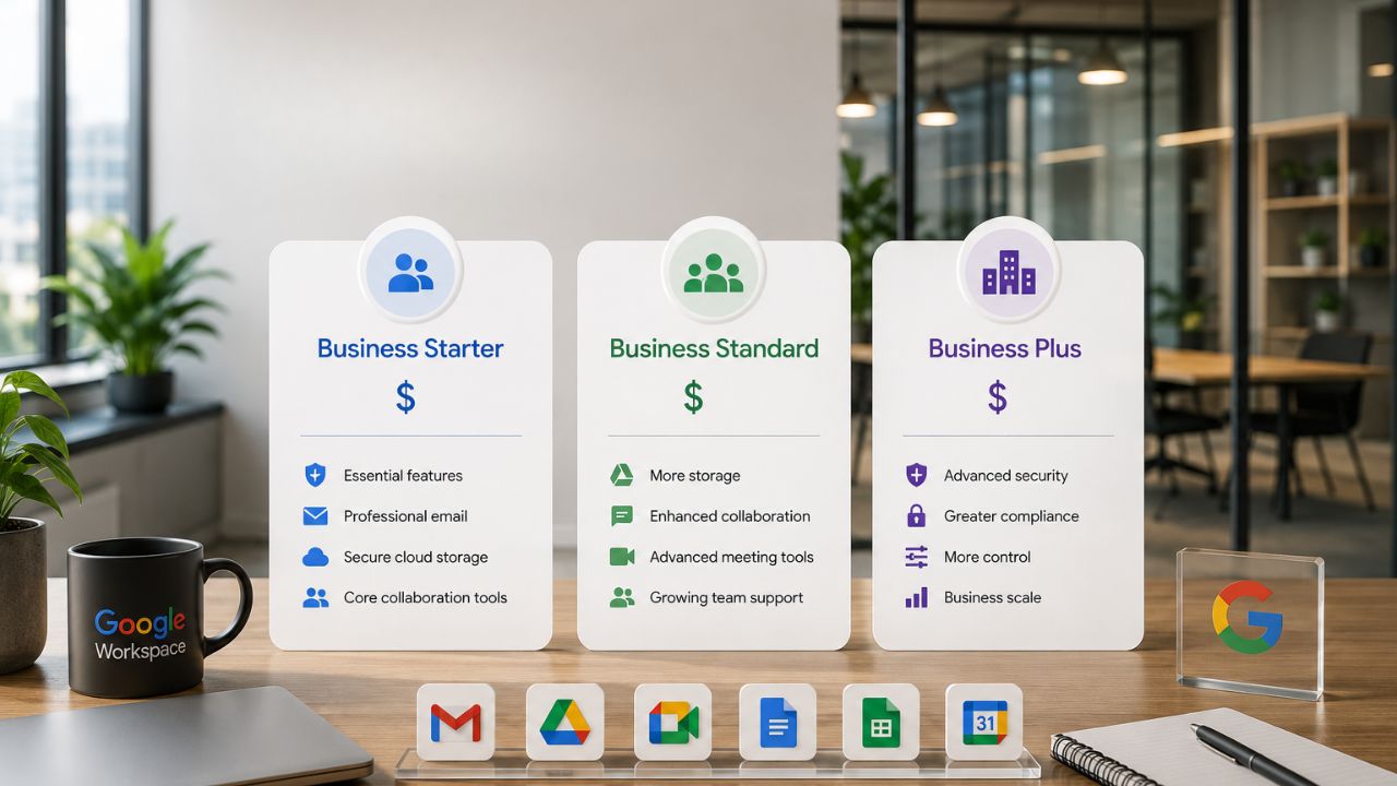 Google Workspace Business Starter vs Standard vs Plus Google Workspace Business Starter vs Standard vs Plus