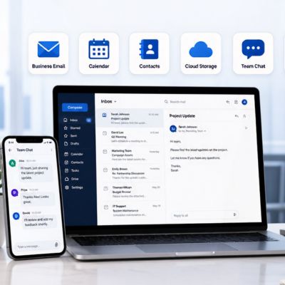 Premium Business Email Hosting on Mobile