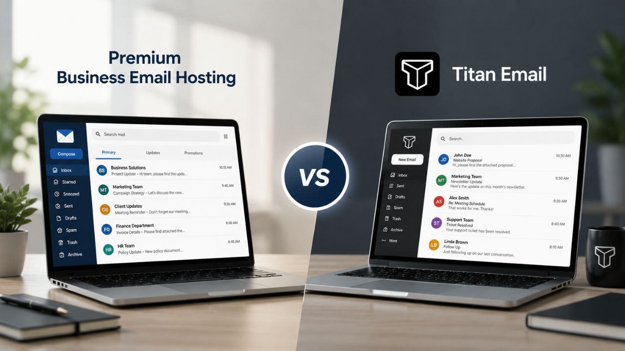Premium Business Email Hosting vs Titan Email Premium Business Email Hosting vs Titan Email
