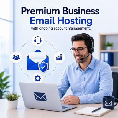 Premium Business Email Hosting with ongoing account management.