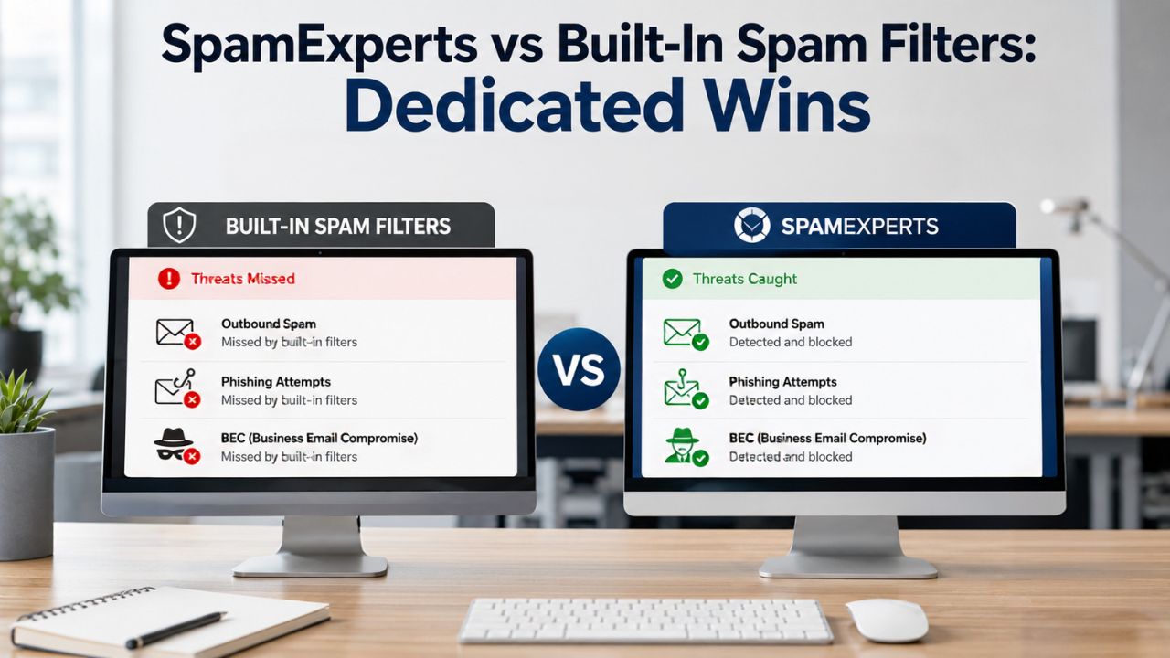 SpamExperts vs Built-In Spam Filters Dedicated Wins SpamExperts vs Built-In Spam Filters: Dedicated Wins