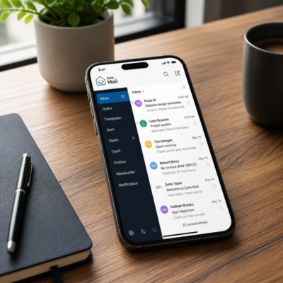 Zoho Mail on mobile